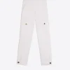 Trousers*Vilagallo Trouser Cargo White Knit Perfect Fit