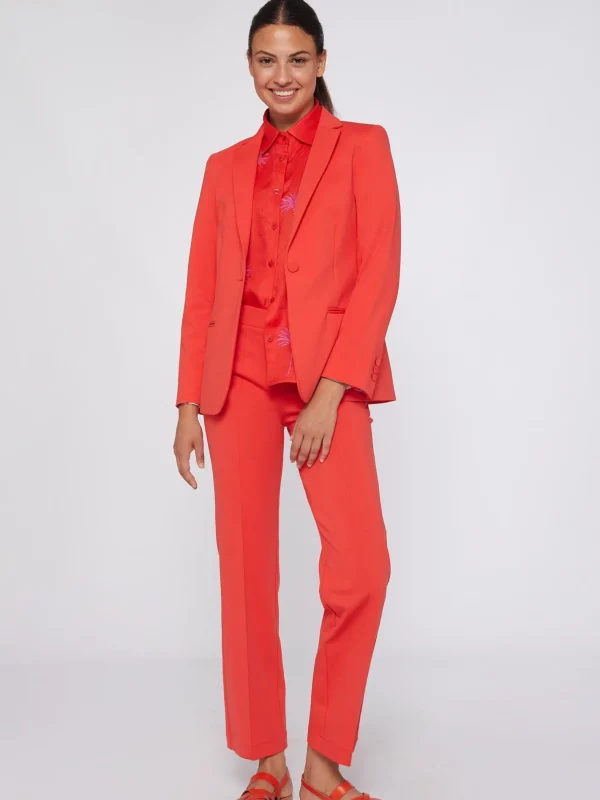 Trousers*Vilagallo Trouser Carla Coral Knit Perfect Fit