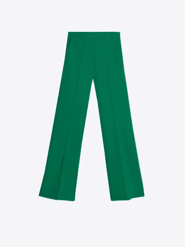 Trousers*Vilagallo Trouser Carla Green Knit Perfect Fit