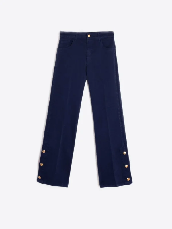 Trousers*Vilagallo Trouser Gabriella Navy