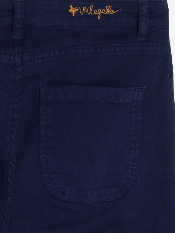 Trousers*Vilagallo Trouser Gabriella Navy