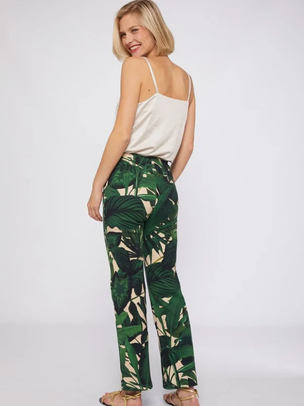 Trousers*Vilagallo Trouser Lidia Maxi Tropical Print