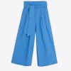 Trousers*Vilagallo Trouser Marie Blue Poplin