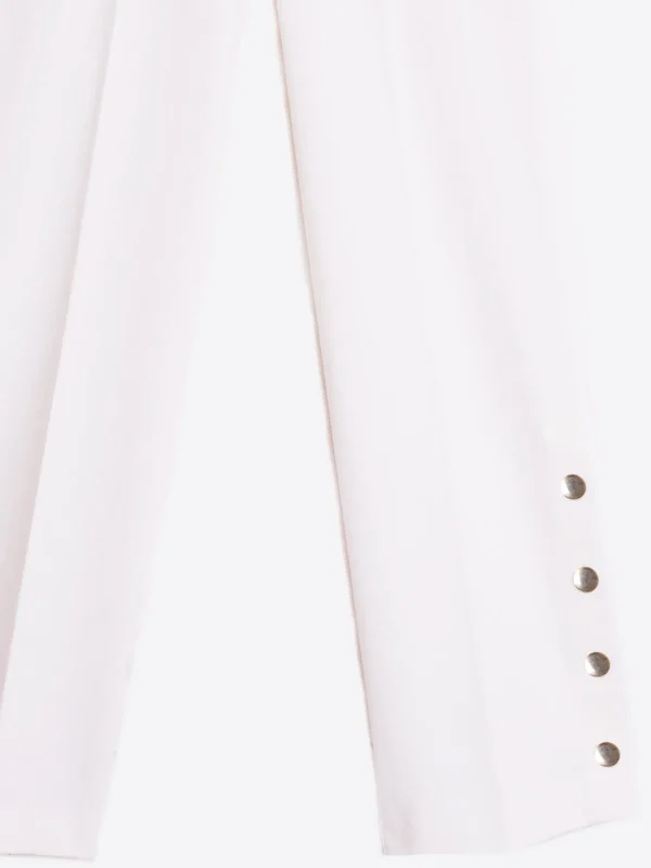 Trousers*Vilagallo Trouser Mikaela White Knit Perfect Fit