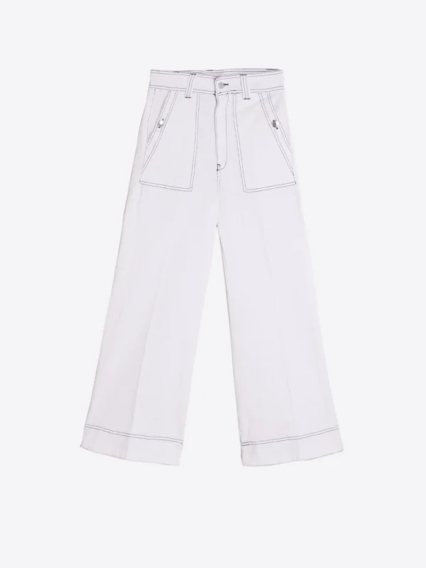 Trousers*Vilagallo Trouser Noa White