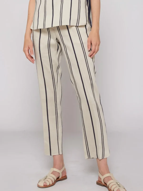 Trousers*Vilagallo Trouser Ornella Elba Stripes