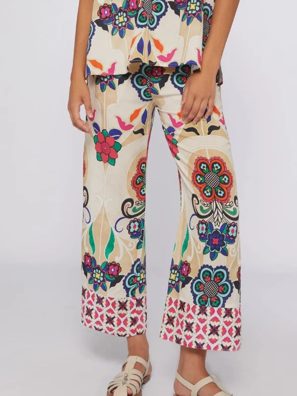 Trousers*Vilagallo Trouser Sandra Floral Noveau