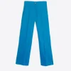 Trousers*Vilagallo Trouser Tiffany Blue Linen