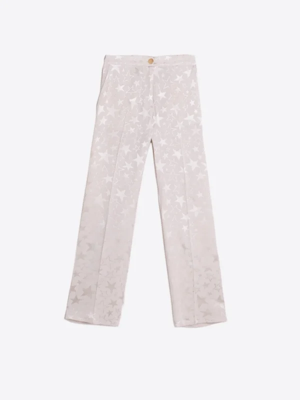 Trousers*Vilagallo Trouser Tiffany Jacquard Ecru Star