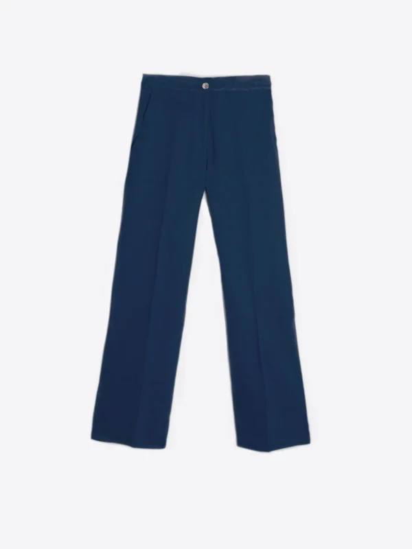 Trousers*Vilagallo Trouser Tiffany Navy Linen