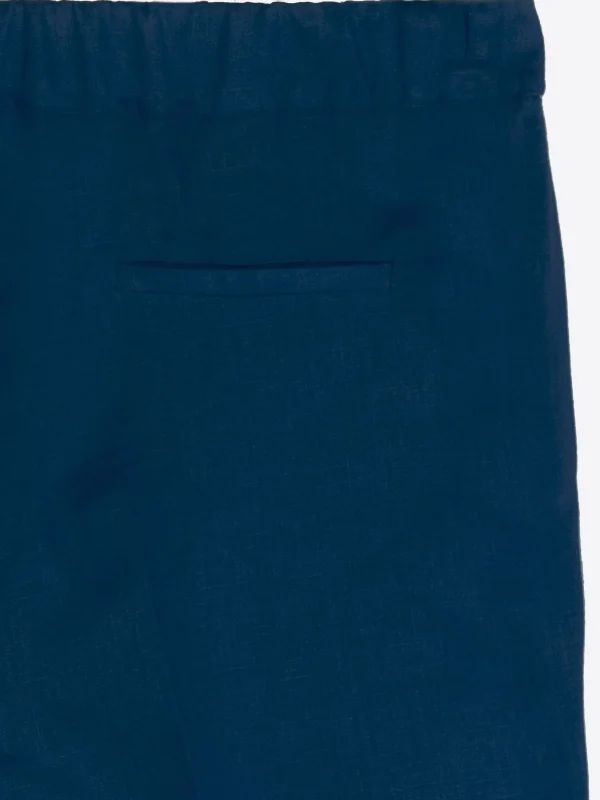 Trousers*Vilagallo Trouser Tiffany Navy Linen