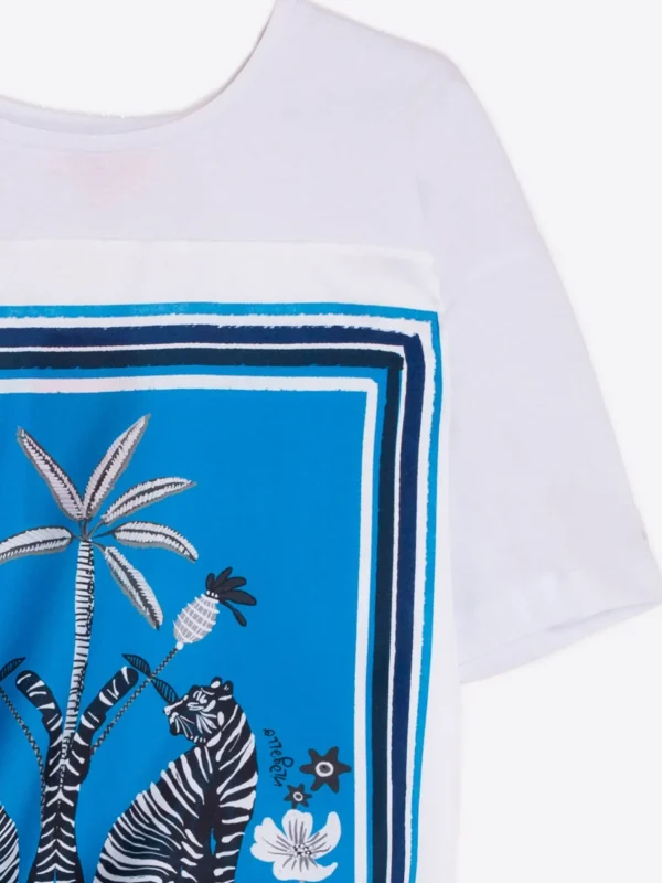 T-Shirts*Vilagallo T-Shirt Victoria Tropical Blue