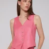 Waistcoats*Vilagallo Vest Smart Pink Savile